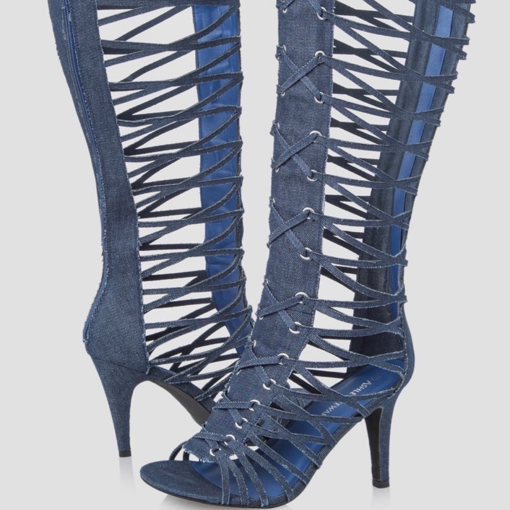 Gladiator high heel boots